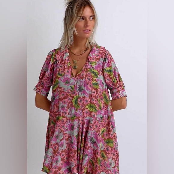 FREE PEOPLE ~ Moon Chaser Mini Dress ~ Size S - Picture 8 of 16